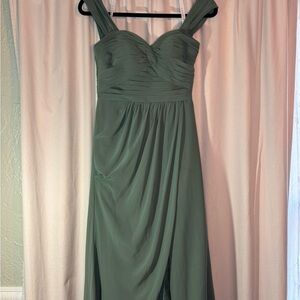 azazie eucalyptus Dress